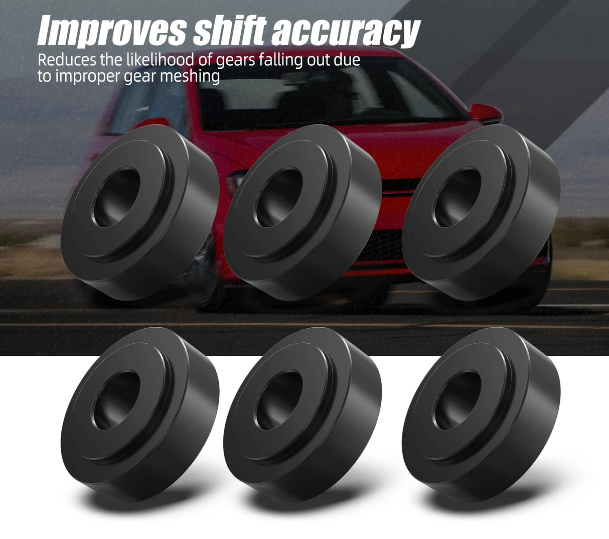 Solid Billet Shifter Bracket Bushings for 02A 02J 02M 02Q Gearboxes