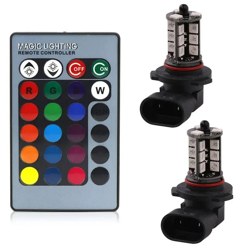 RGB LED Fog Light Bulbs – Multi-Color 5050 Chip Upgrade (H11 / H8 / H9 / H7 / 9005 / 9006 & More)