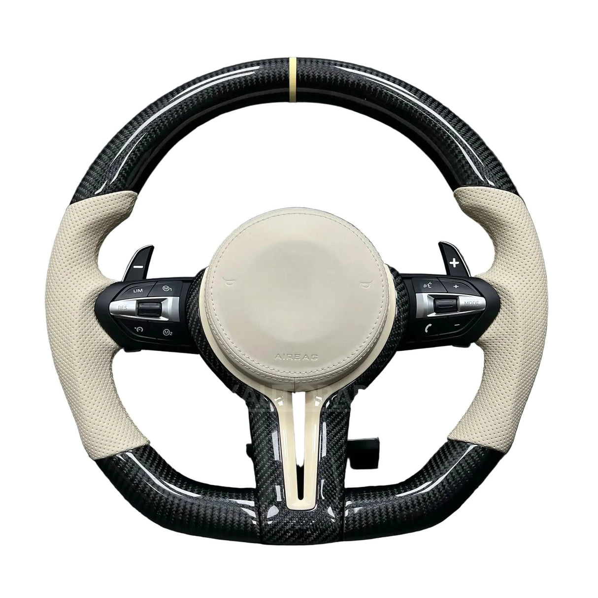 BMW Carbon Fiber LED Steering Wheel – Custom Performance Upgrade for M & F-Series Models