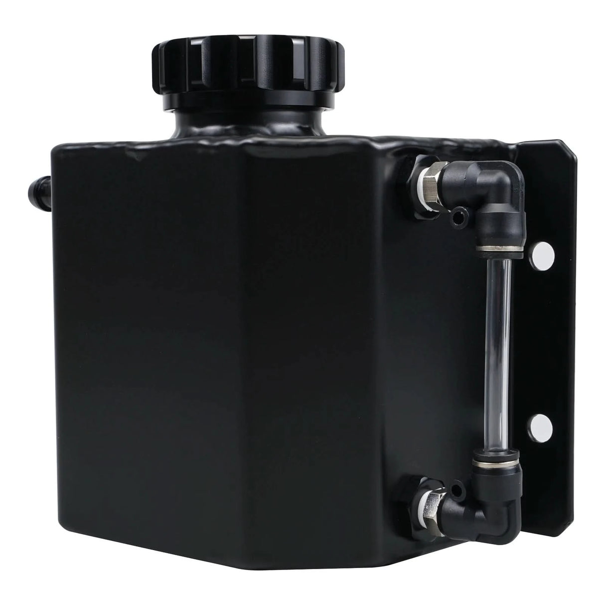 Universal 1L Aluminum Coolant Overflow Tank – Radiator Recovery Reservoir w/ Billet Cap