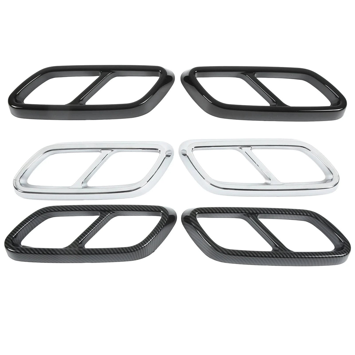 Rear Exhaust Muffler Cover Trim Set For Mercedes‑Benz C‑Class W206 (2021+)