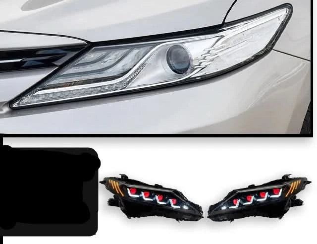 Toyota Camry RGB LED Projector Headlights – DRL Upgrade with Custom Lighting (2018–2024)