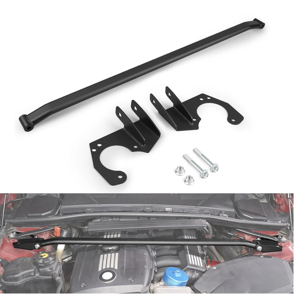 Front Upper Strut Tower Brace – BMW E90 / E91 / E92 / E93 (2005–2013)