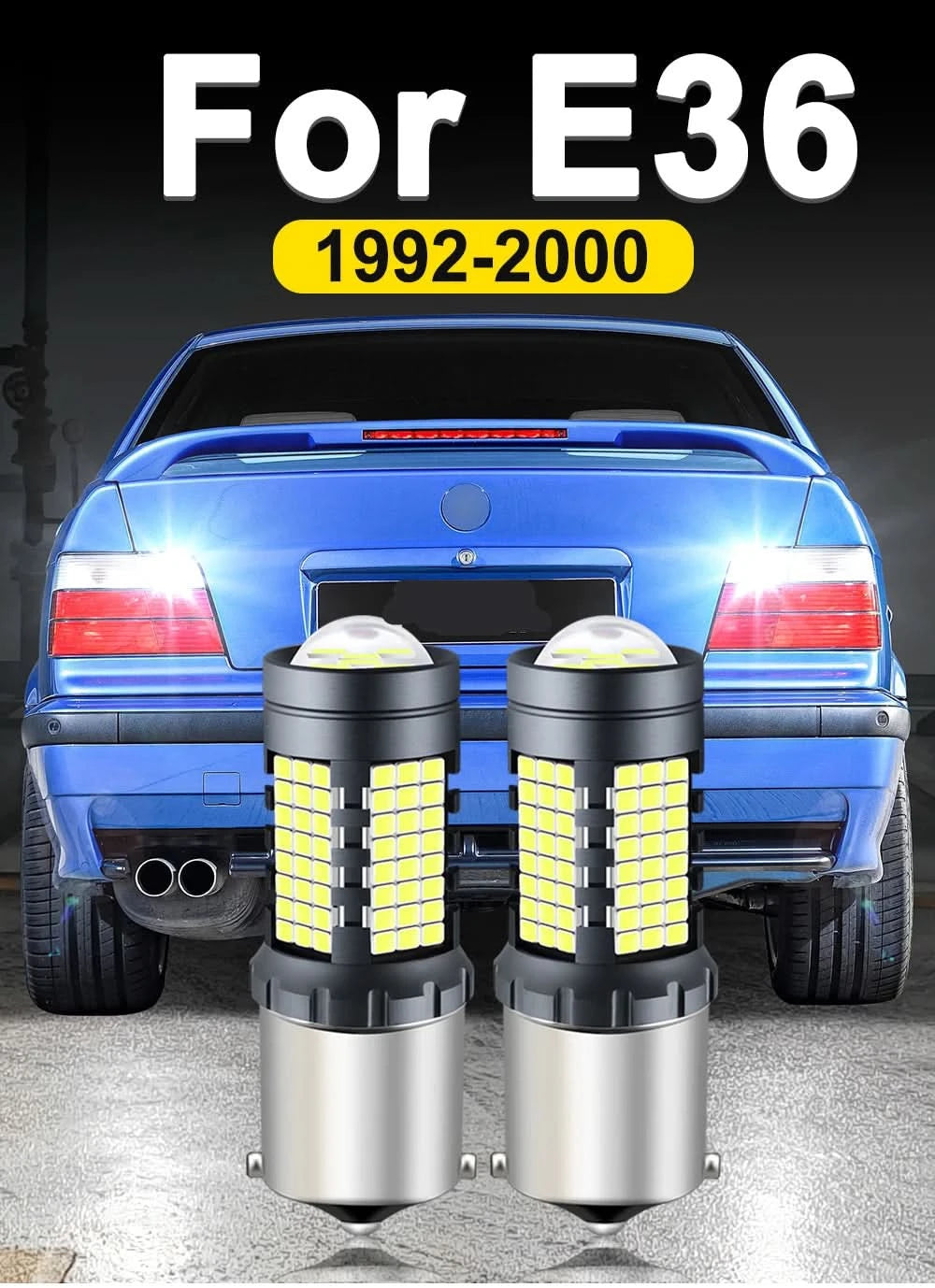 LED Reverse Light Bulb Set – BMW 3 Series E36 (1992–2000) 6000K High-Output Backup Lamps