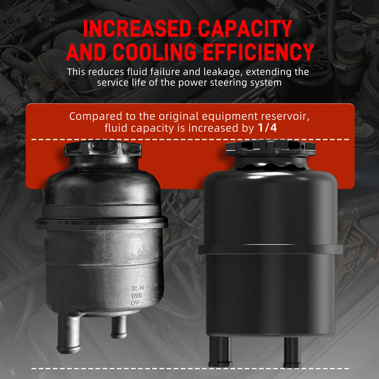 Billet Aluminum Power Steering Reservoir Upgrade – BMW E30 / E36 / E46 / E9X / E39 / E60 / Z3 / Z4