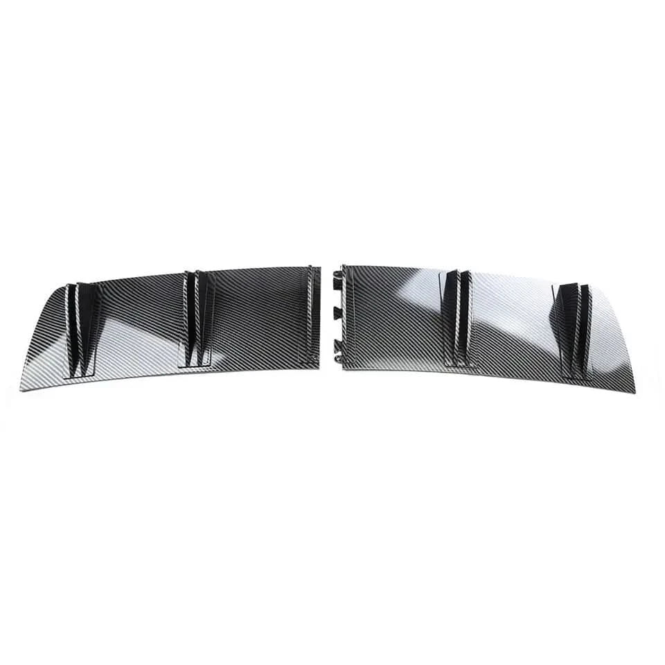 Universal 5-Fin Rear Bumper Diffuser – Shark Style Lower Lip Splitter (ABS)