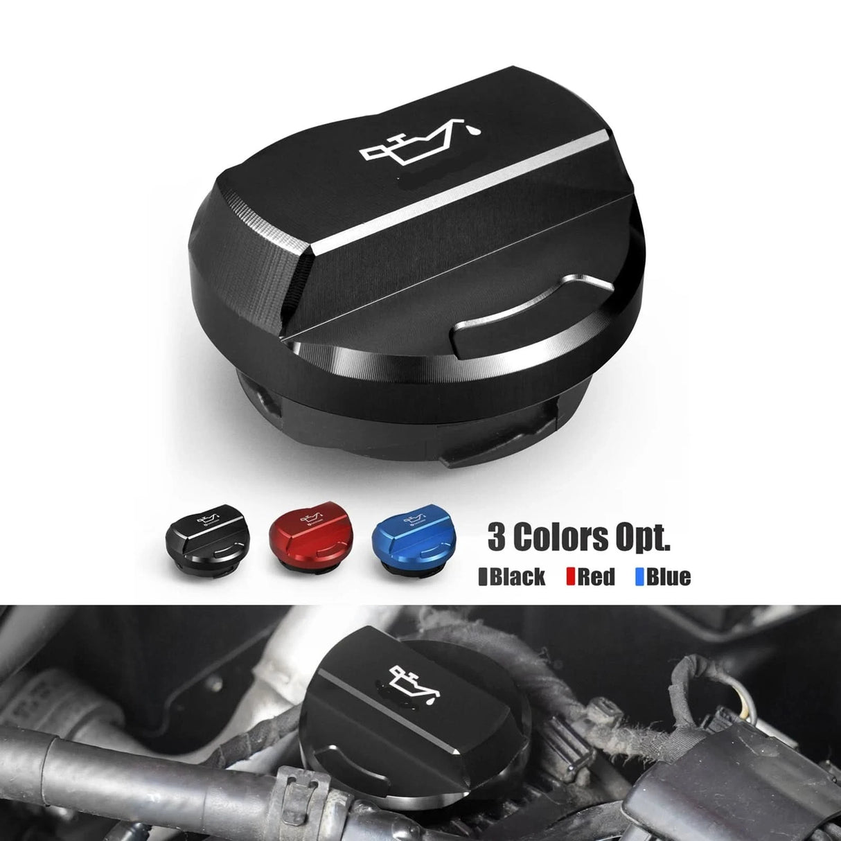 Billet Aluminum Engine Oil Filler Cap – VW Golf MK7/MK7.5 GTI & R / Audi A1 A3 S3 RS3 EA888