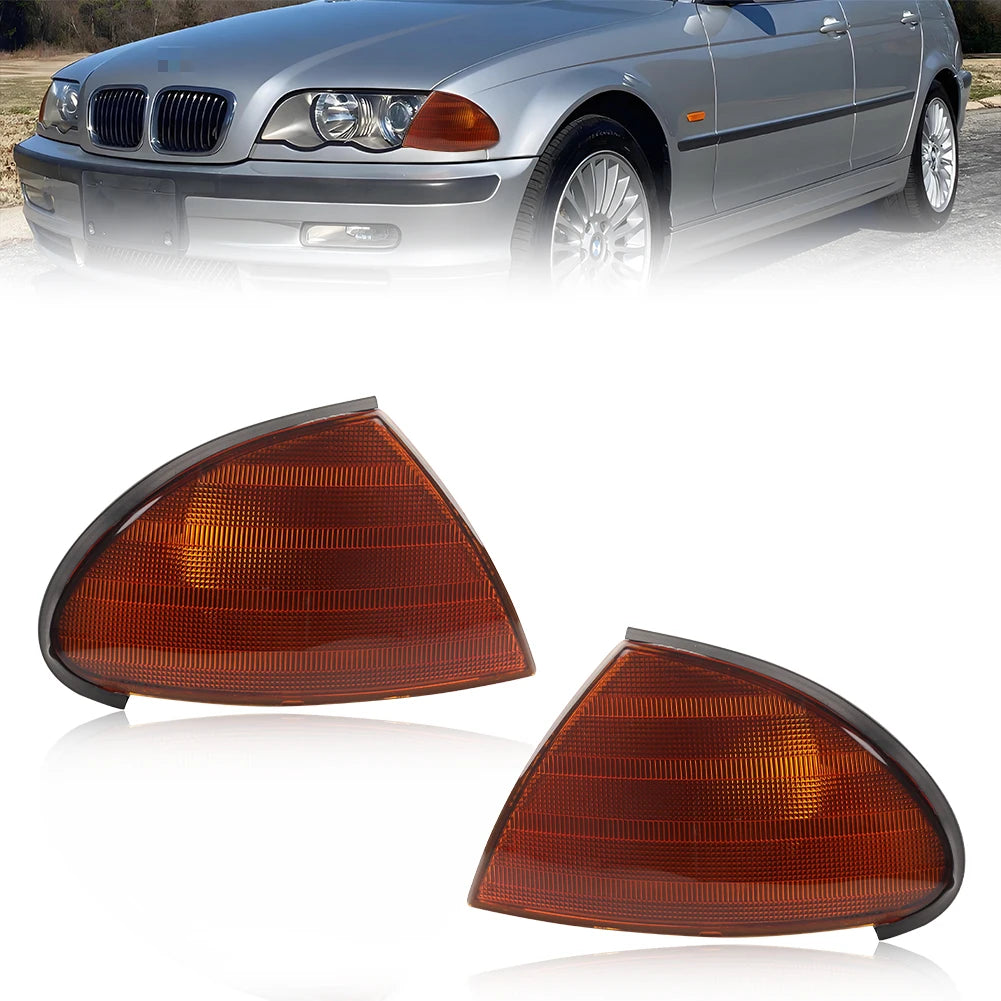 BMW E46 Front Corner Turn Signal Lights – Parking & Side Marker Lamps (1998–2001 Pre-LCI, Pair)