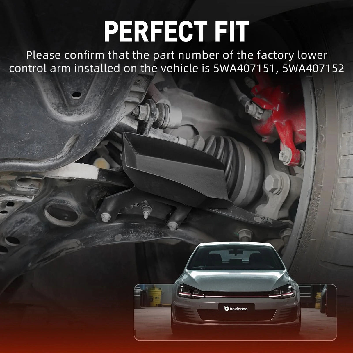 Performance Front Brake Cooling Deflectors – Golf GTI (2015–2021) / Golf R (2015–2019)