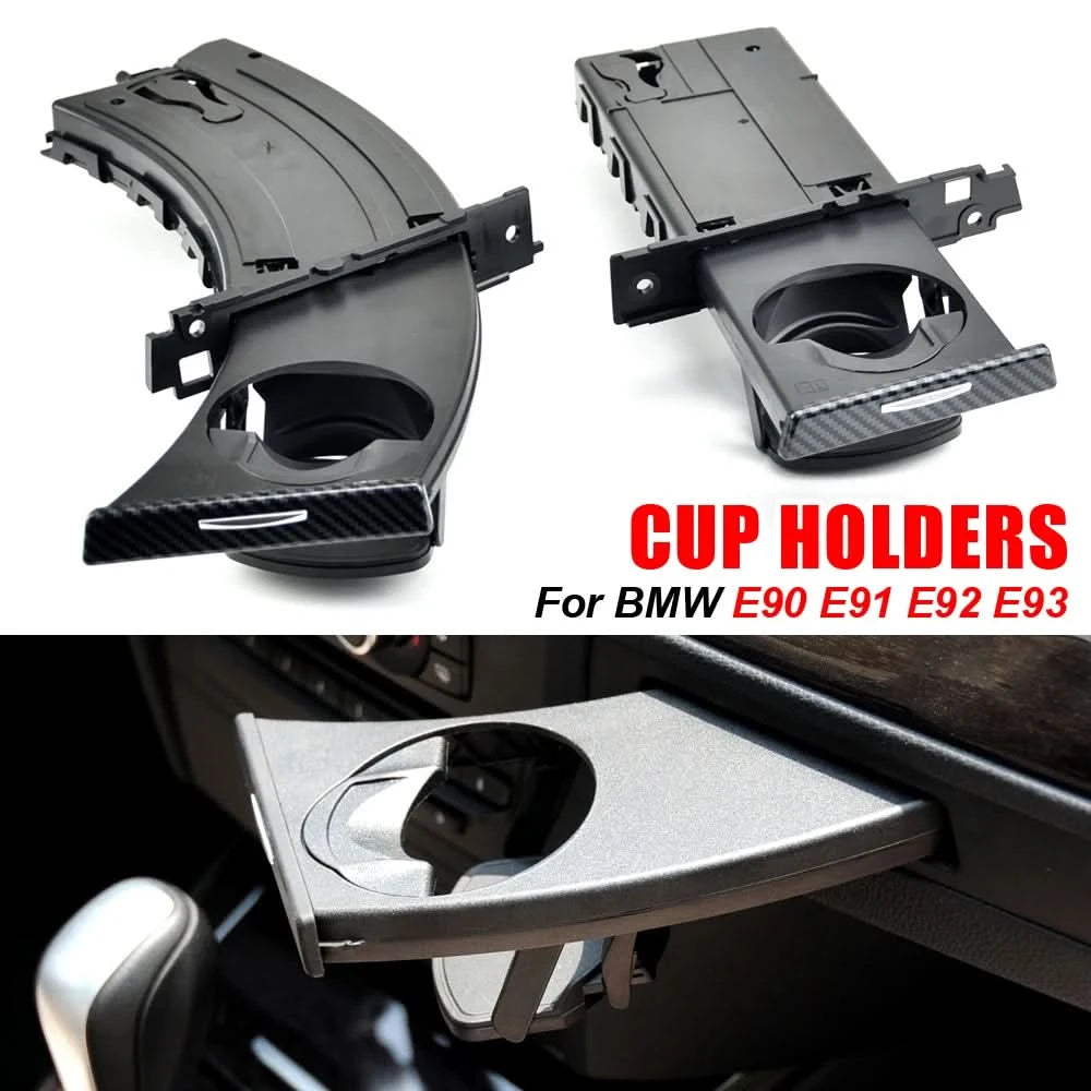 BMW E90 E91 E92 E93 Retractable Front Cup Holder – Driver Side Dash Drink Holder Replacement