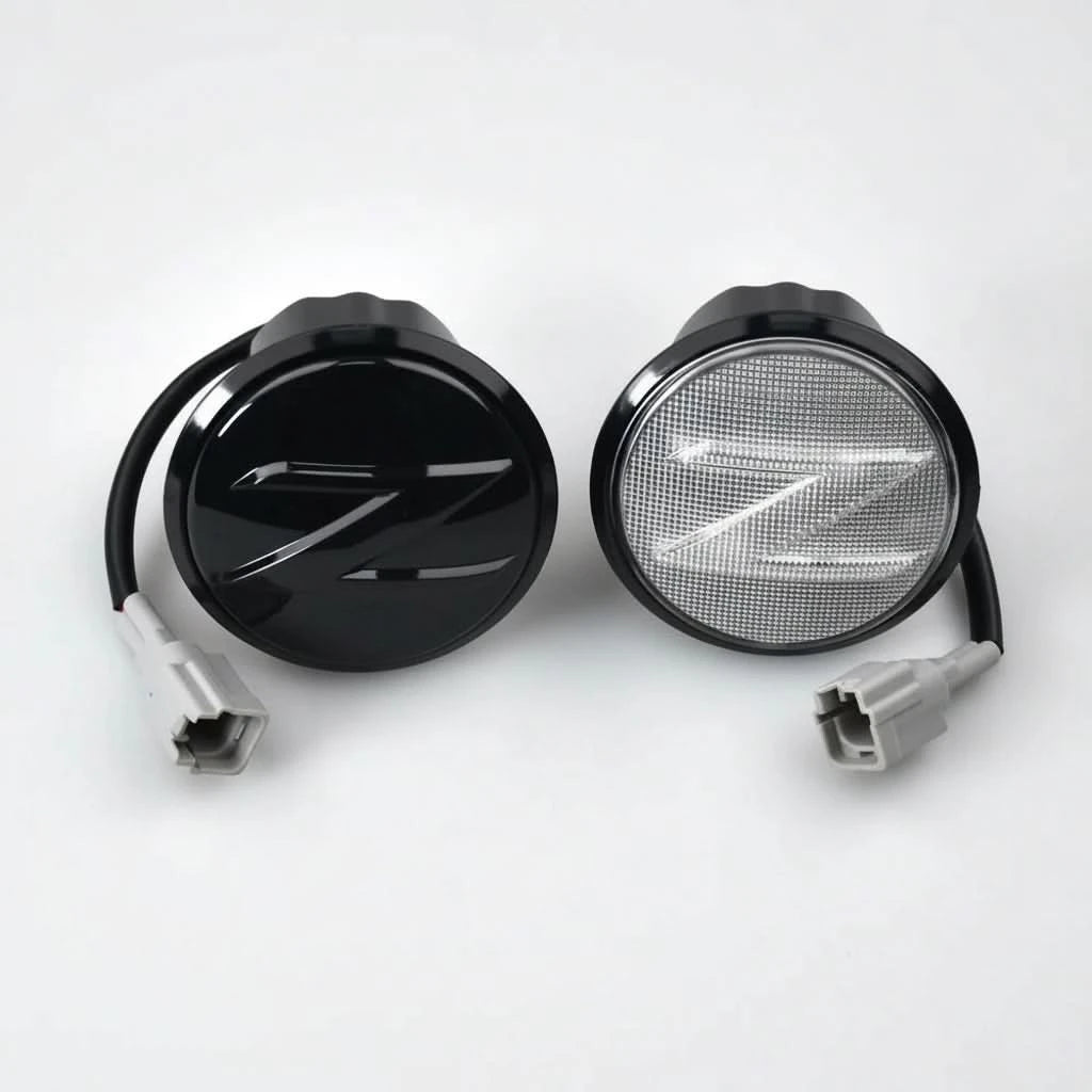 LED Dynamic Z-Logo Side Marker Lights — Sequential Turn Signals for Nissan 370Z (2009–2020)