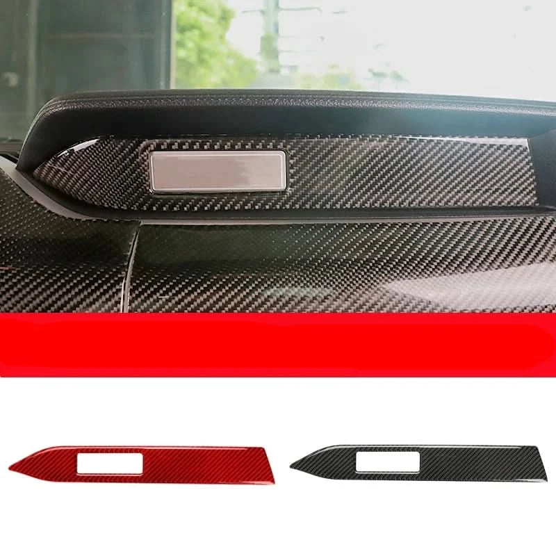 Carbon Fiber Interior Trim Sticker Set – Ford Mustang 2015–2021 Dashboard & Console Accents