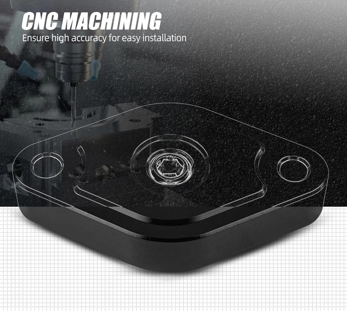 Billet Sound Symposer Delete Plate w/ Pressure Port – Focus ST Mk3 2.0L (2013–2018)