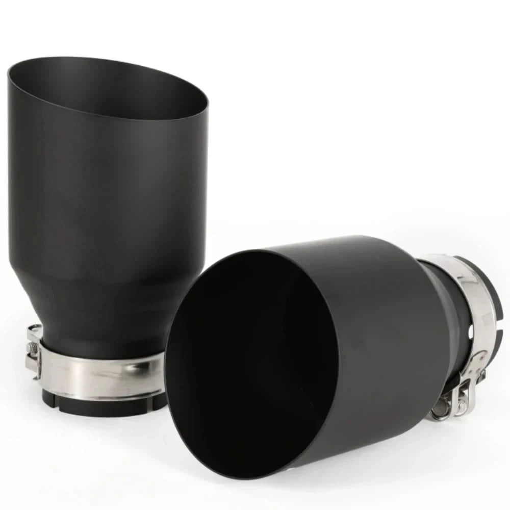 Universal Stainless Steel Single Exhaust Tip – Beveled Edge Performance Muffler Outlet (Single Unit)
