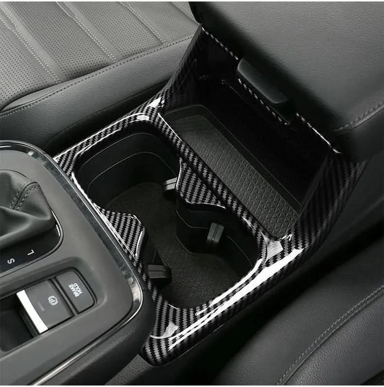 Honda CR-V 6th Gen Center Console Cup Holder Trim – Carbon-Style ABS Cover (2023–2025 Hybrid)