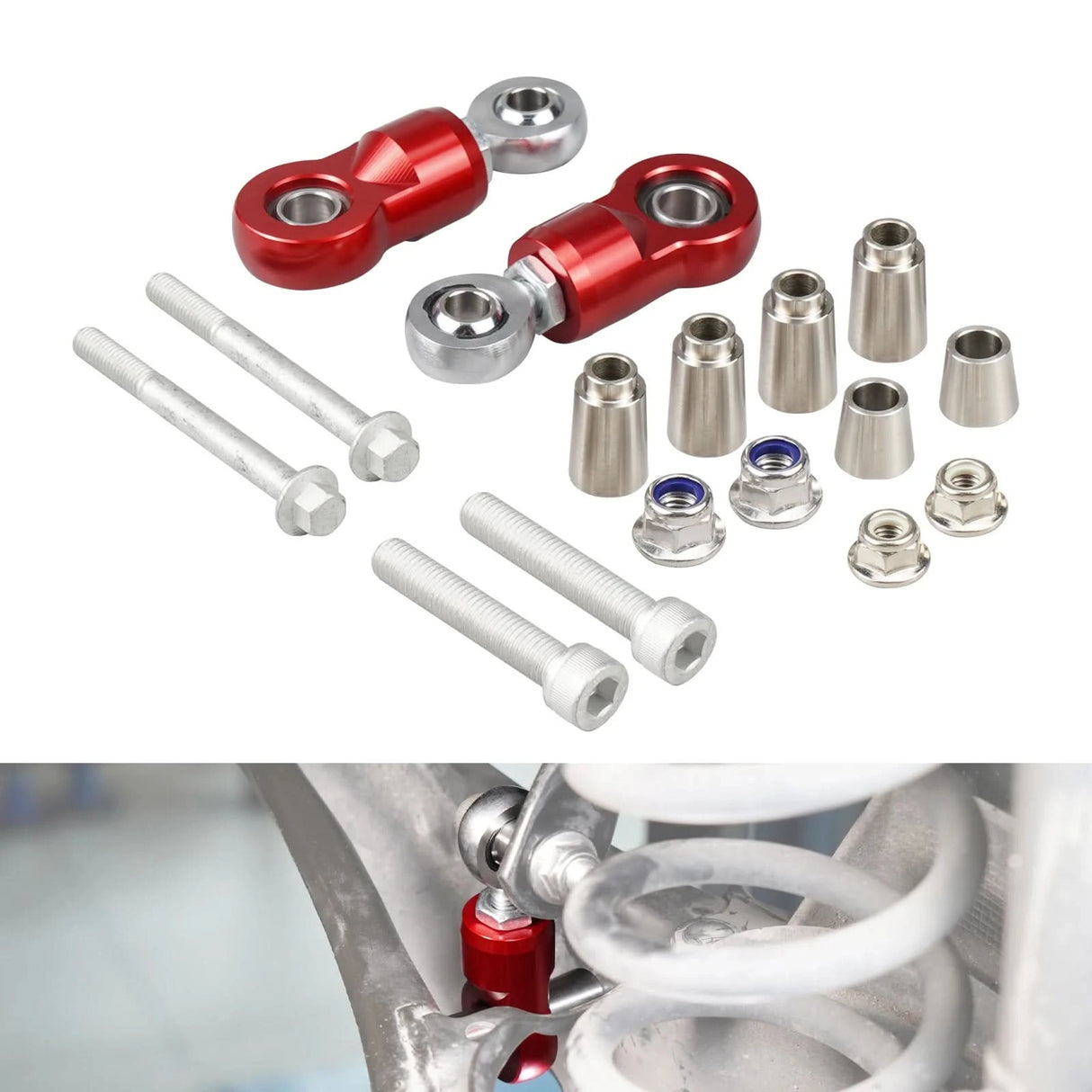 Adjustable Rear Sway Bar End Links – MQB Platform (Golf 7/8, A3/S3/RS3, TT, Passat B8)
