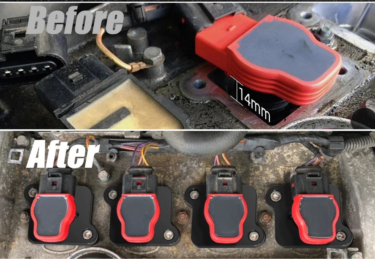 Coil Pack Adapter Plates for Audi & VW 1.8T 20V Engines (MK4/Golf/GTI/Jetta/Passat/TT)