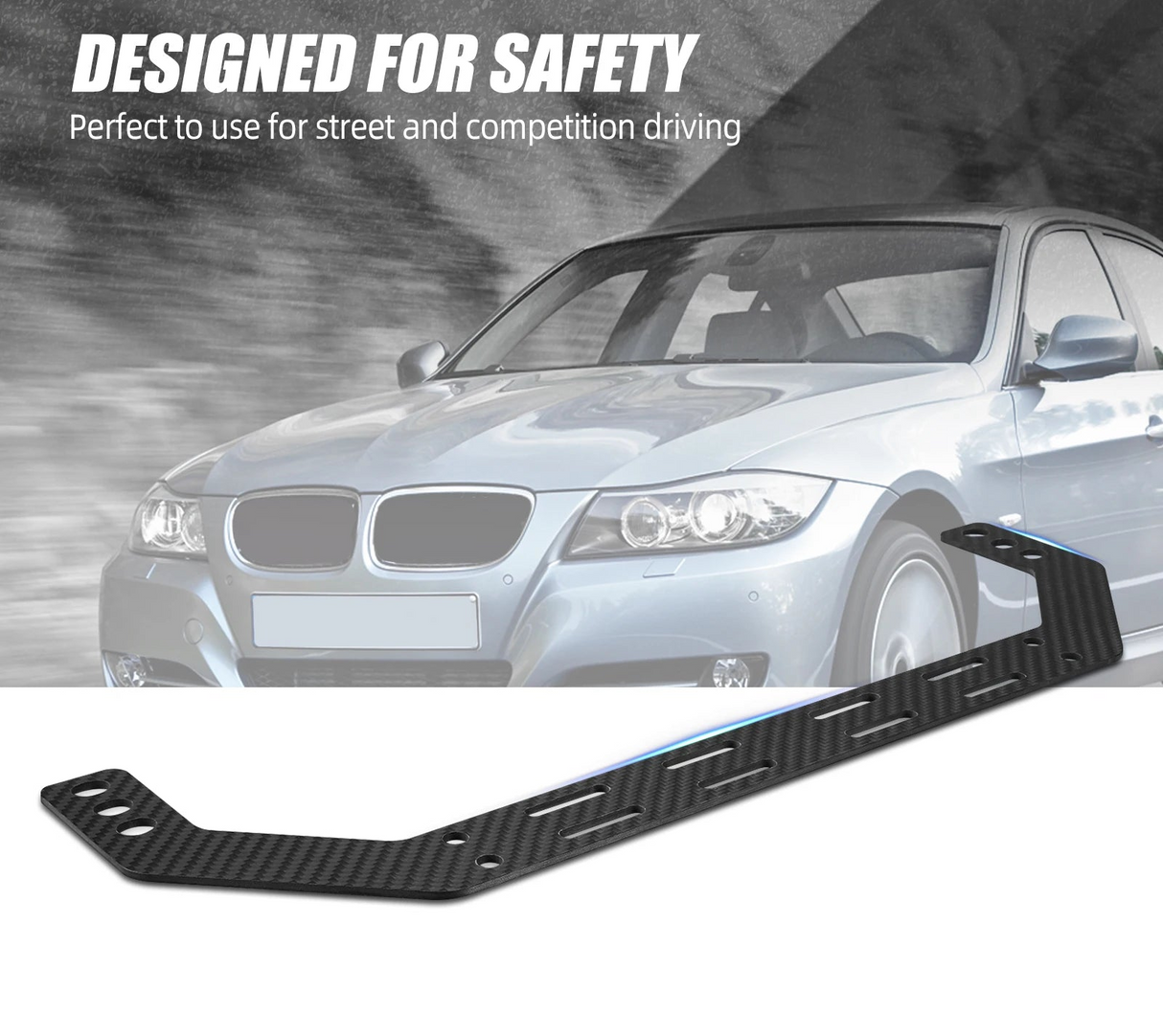 BMW 3 Series E90 E91 E92 E93 Carbon Fiber Fire Extinguisher Seat Mount Holder Bracket 2005 - 2013