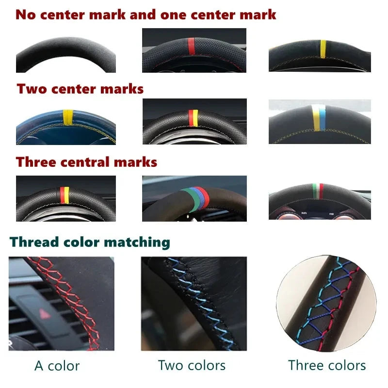 DIY Stitched Steering Wheel Cover for BMW E36, E46, E39, E83 & E53 – Microfiber Leather Interior Wrap