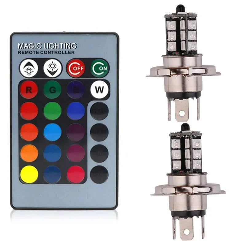 RGB LED Fog Light Bulbs – Multi-Color 5050 Chip Upgrade (H11 / H8 / H9 / H7 / 9005 / 9006 & More)