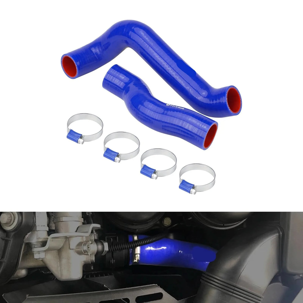 BMW E46 Silicone Radiator Coolant Hose Kit – Non-M M52TU / M54 / M56 (1999–2006)