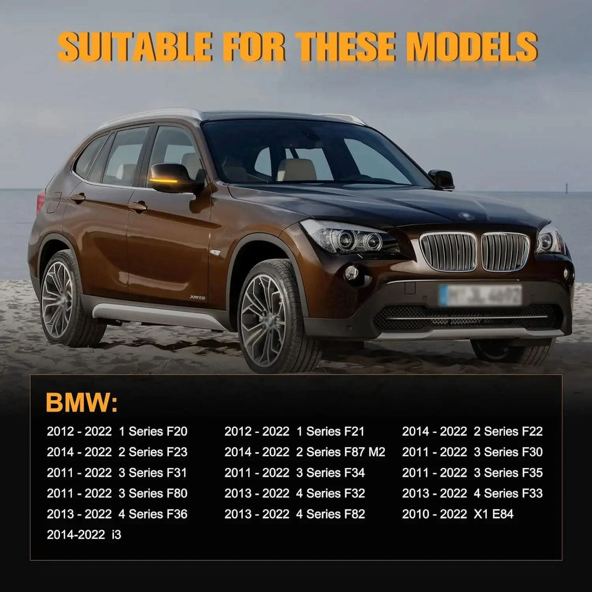 Dynamic LED Sequential Mirror Turn Signal Lights – BMW 1 / 2 / 3 / 4 Series & X1