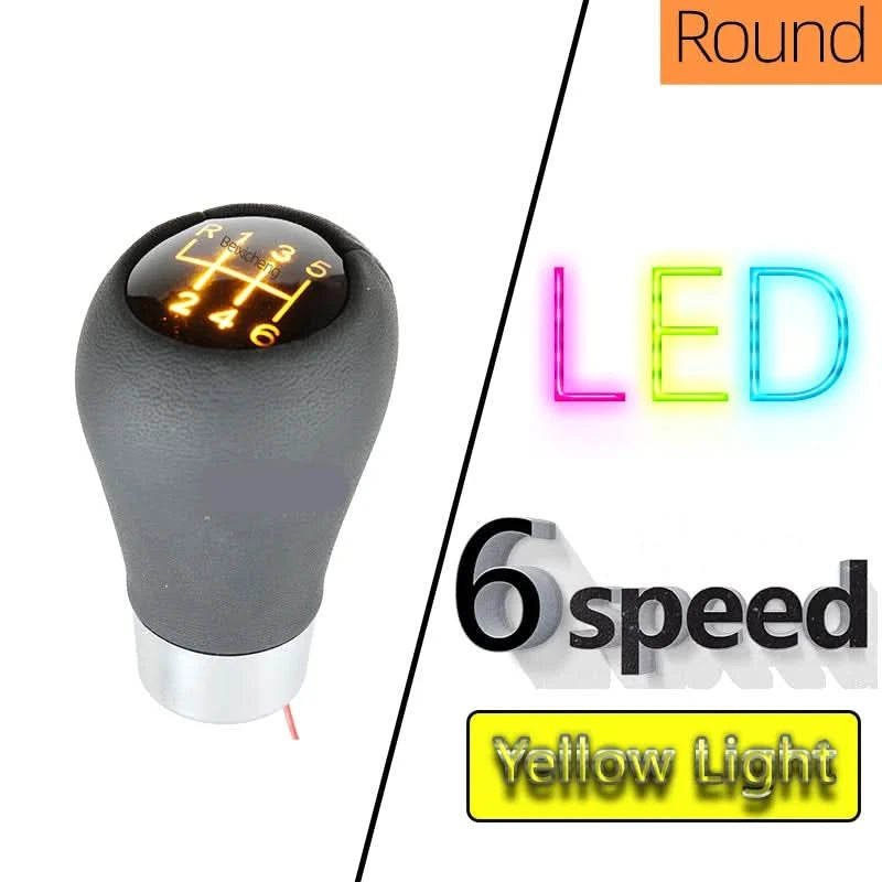 BMW LED Illuminated Gear Shift Knob – 5 & 6 Speed Manual Shifter Upgrade