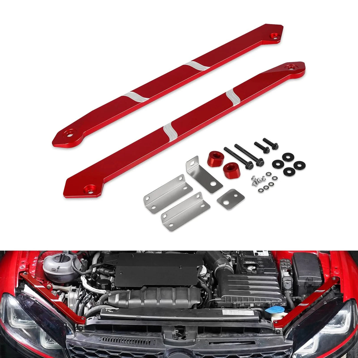 Billet Front Headlight Mounting Brackets – Golf MK7 / e-Golf (2013–2021)