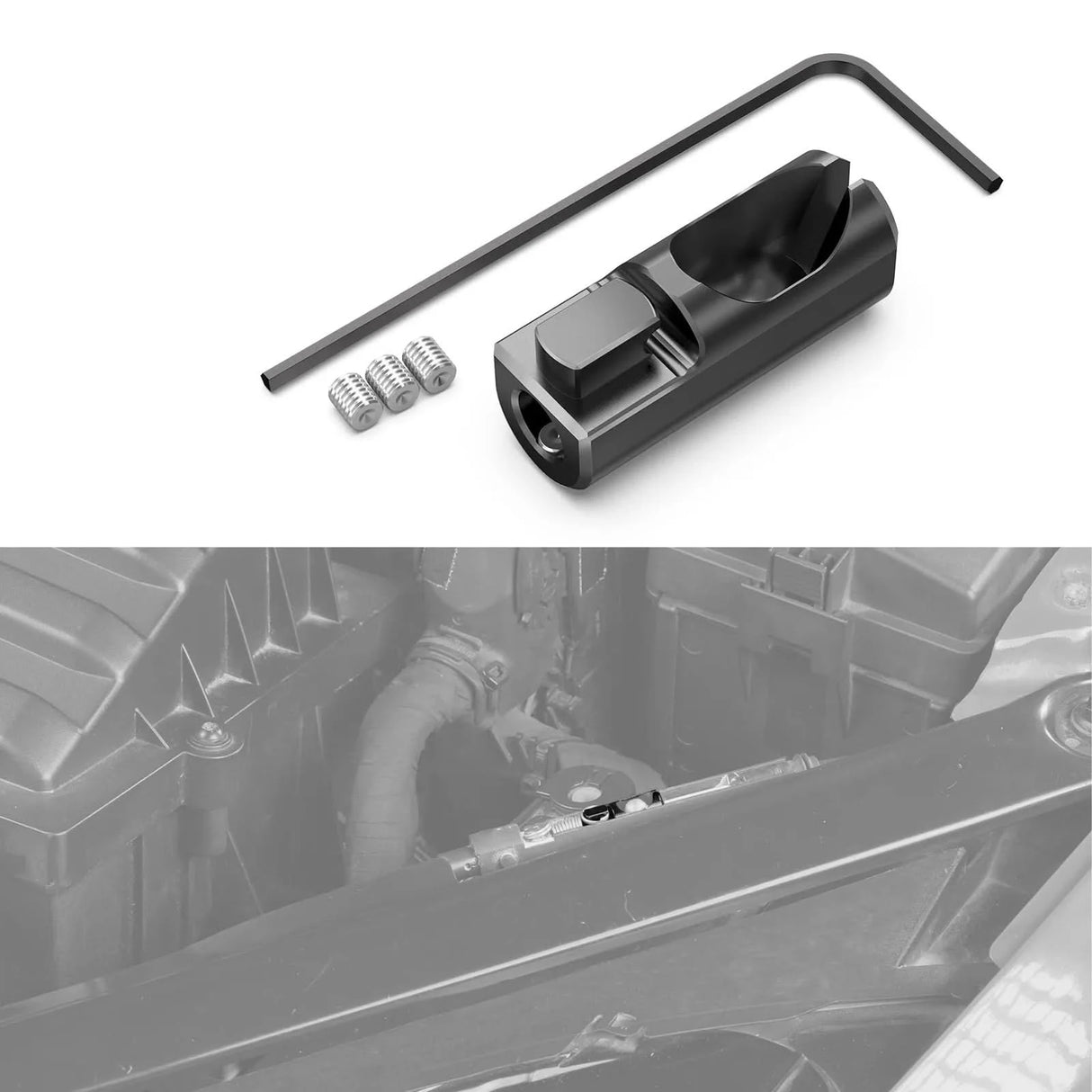 Billet Aluminum Hood Release Cable Repair Buckle – Golf MK7 / Passat (LHD)