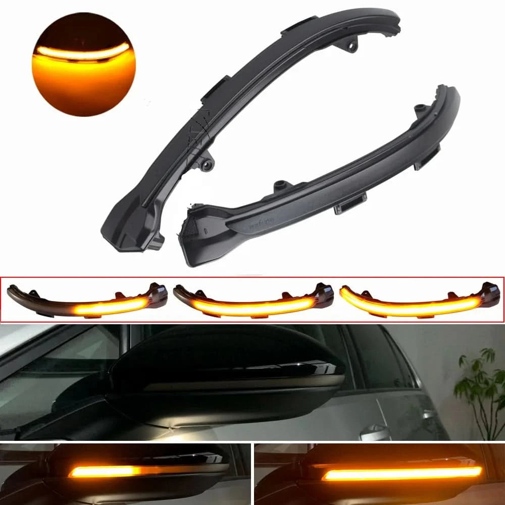 LED Dynamic Turn Signal Side Mirror Indicator Lights for VW Golf 7 / 7.5 GTI R Jetta MK7 Touran | Sequential Flowing Blinker Upgrade