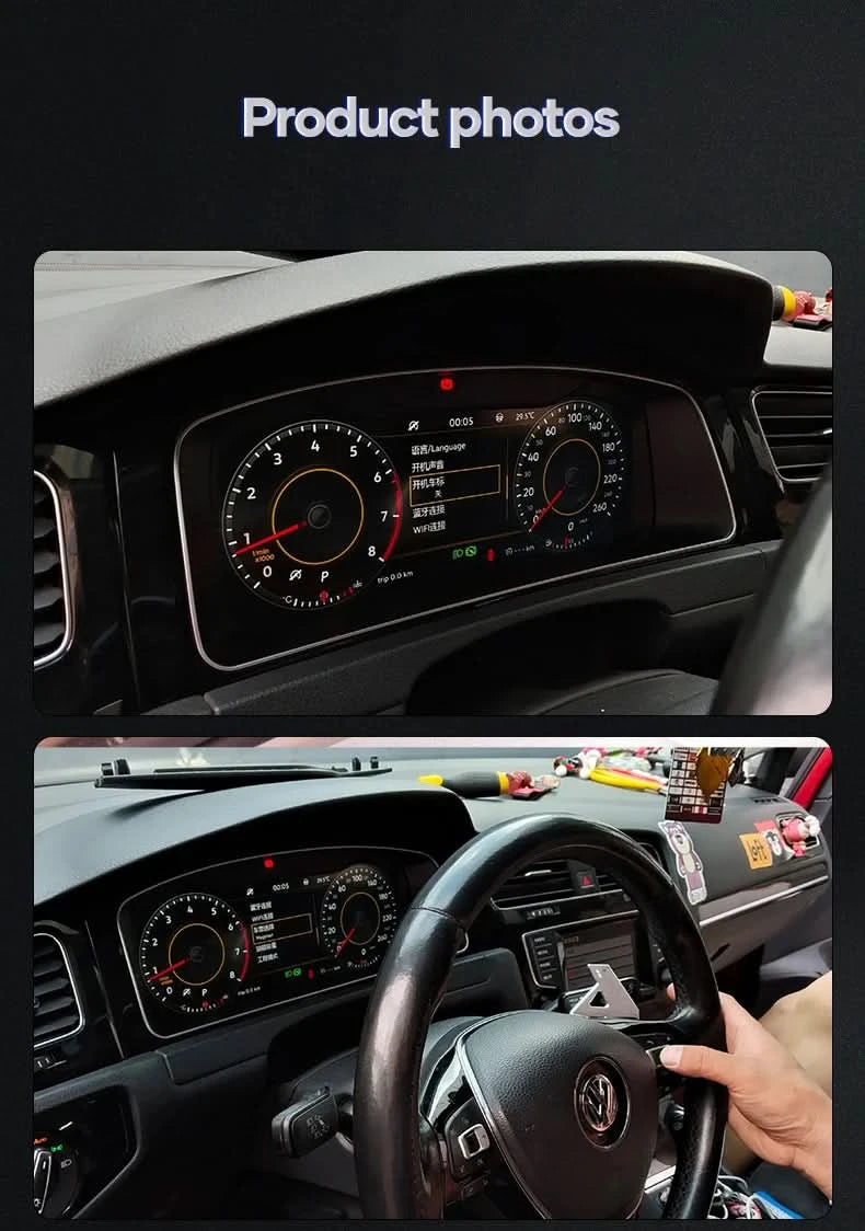 VW Golf MK7 Digital Instrument Cluster – 12.3” HD Virtual Dashboard Upgrade (2013–2020)