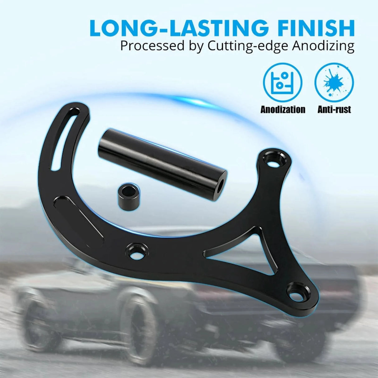 Billet Aluminum Alternator Bracket for Ford 429 & 460 Big Block Engines – Mechanical Water Pump