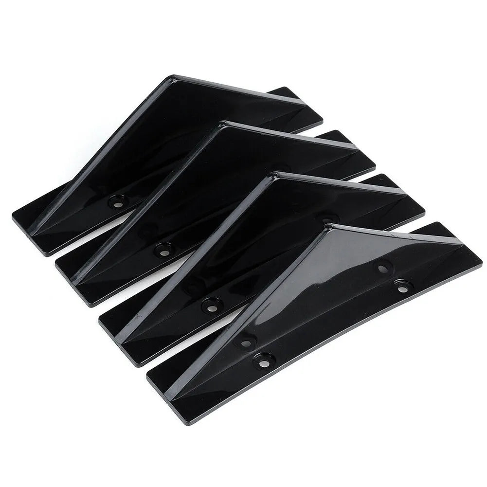 Universal Rear Bumper Diffuser Fins (4PCS) – Splitter Lip Spoiler Protector Caps for Chrysler 300 & More