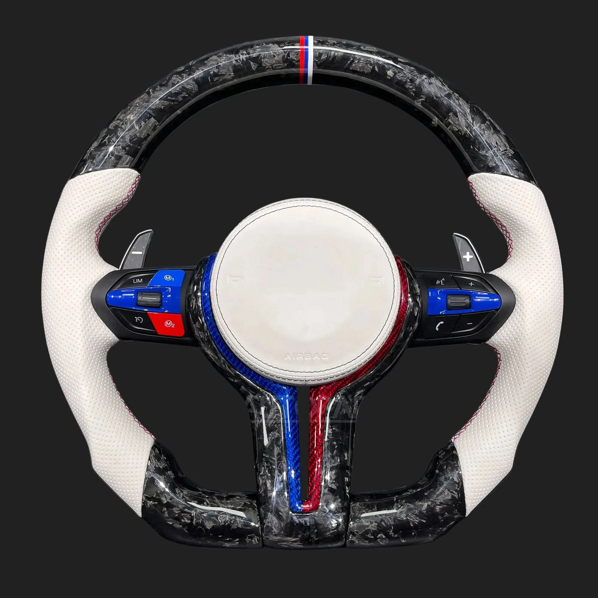 BMW Carbon Fiber LED Steering Wheel – Custom Performance Upgrade for M & F-Series Models