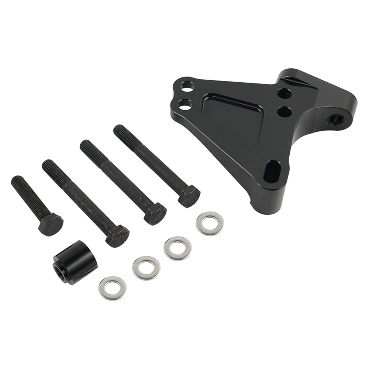 Honda Civic Si / CR-V / K-Swap K20 K24 Black Billet Aluminum K-Series Engine Block Bracket Passenger Side 2002 - 2006