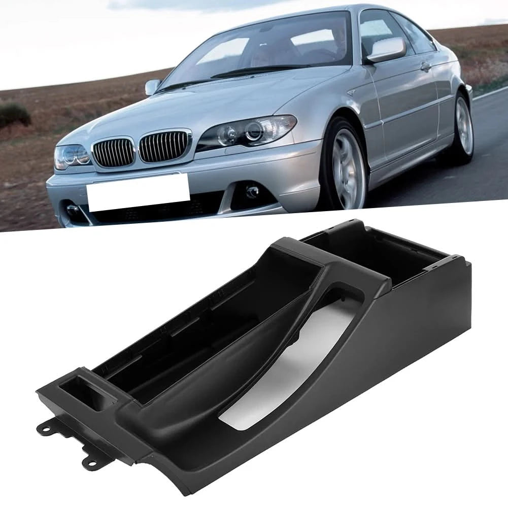 BMW E46 Center Console Trim Base w/ Armrest Opening – LHD Interior Replacement (1998–2004)