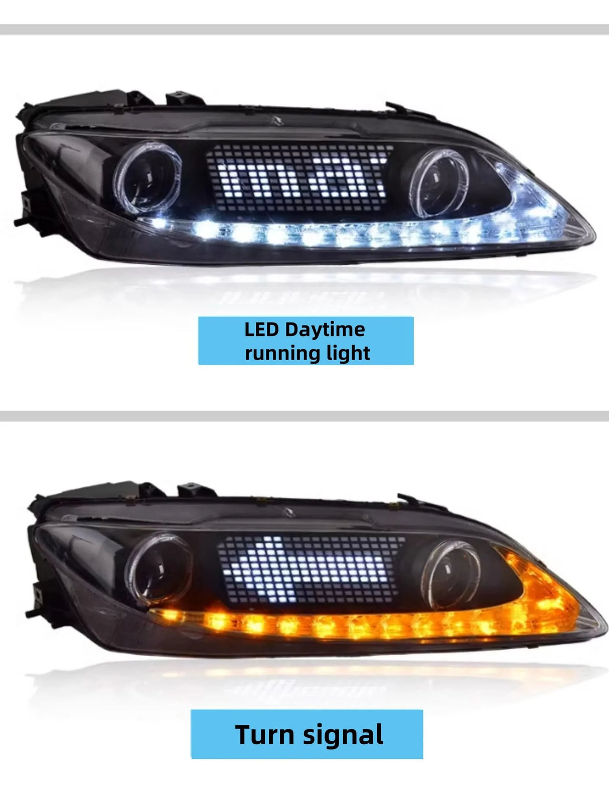 Mazda 6 LED Projector Headlights – DRL Upgrade with Sequential Turn Signals
