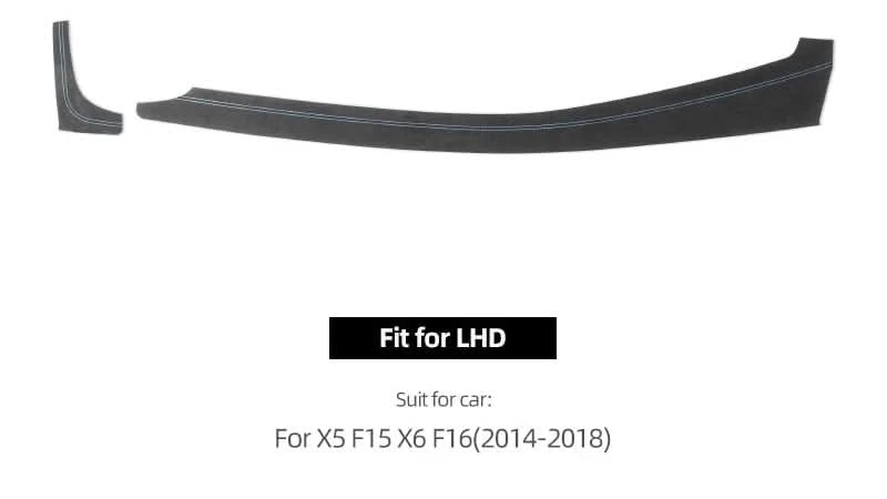 Suede-Style Dashboard Trim Panel Cover for BMW X5 F15 & X6 F16 (2014–2018)
