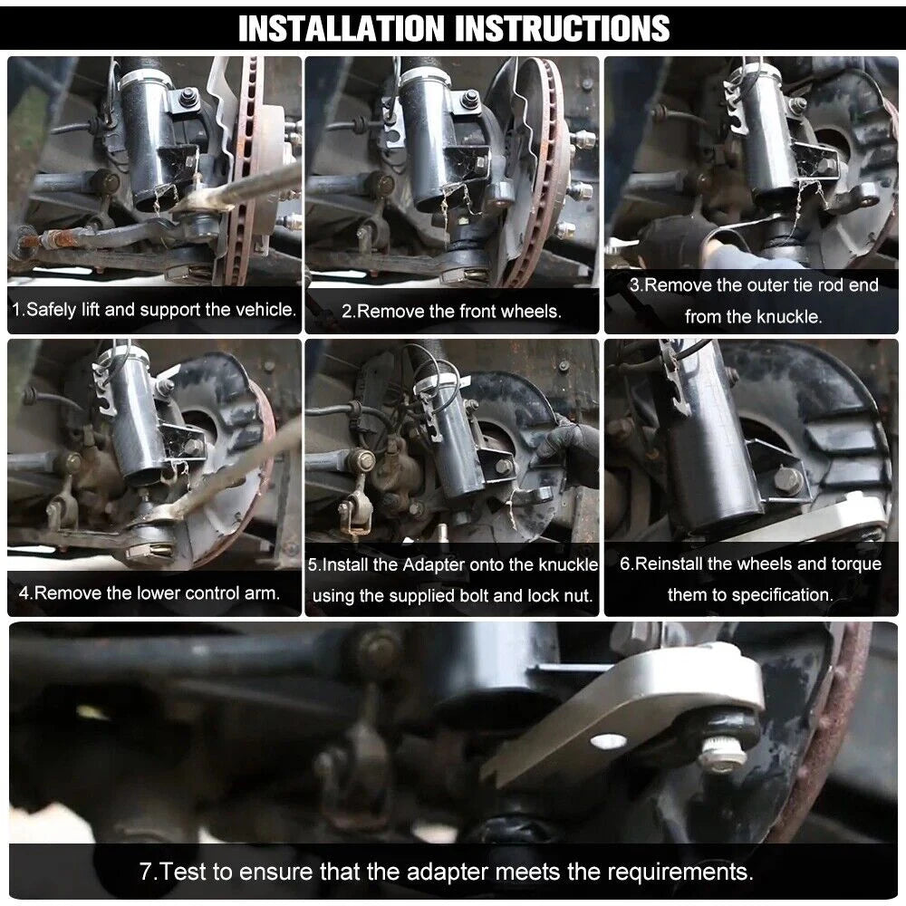 Steering Angle Adapter Kit for BMW E46 – Increases Angle 25–30% (Drift / Track Use)