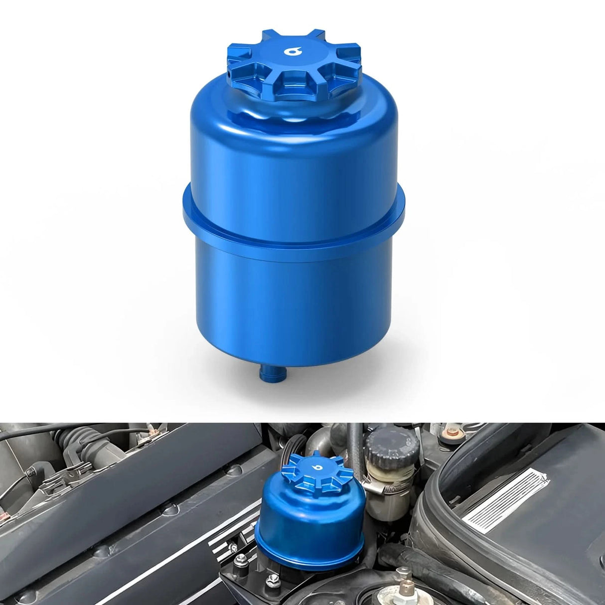 Billet Aluminum Power Steering Reservoir Upgrade – BMW E30 / E36 / E46 / E9X / E39 / E60 / Z3 / Z4