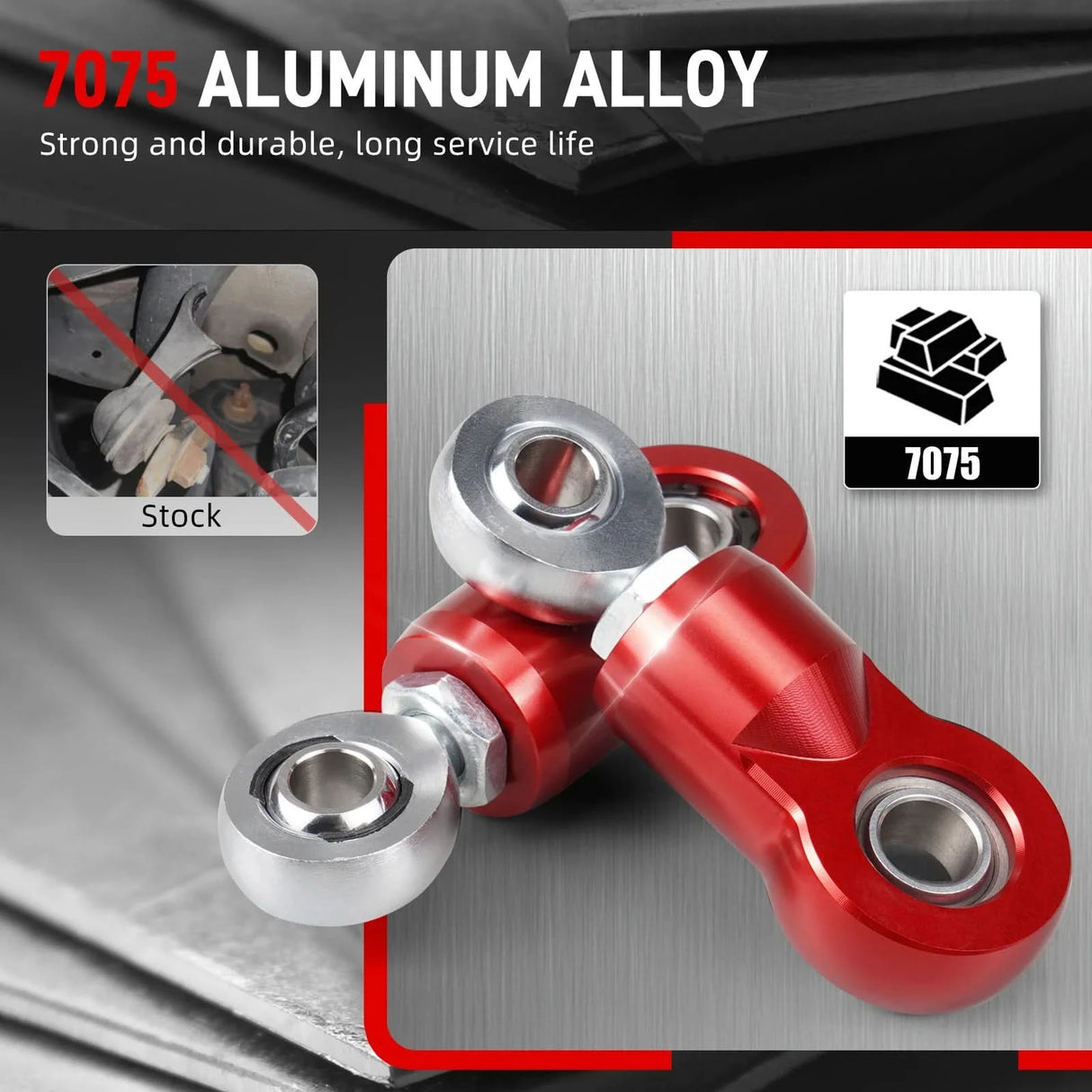 Adjustable Rear Sway Bar End Links – MQB Platform (Golf 7/8, A3/S3/RS3, TT, Passat B8)