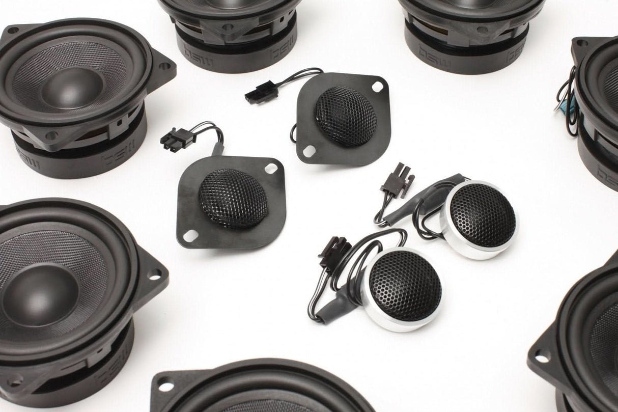 BACKORDERED - SHIPS SECOND HALF OF JULY - RECOMMEND YOU ORDER NOW, LIMITED FUTURE INVENTORY - Stage One BMW Speaker Upgrade for E60/E61 Sedan/Wagon with DIRAC / EPS