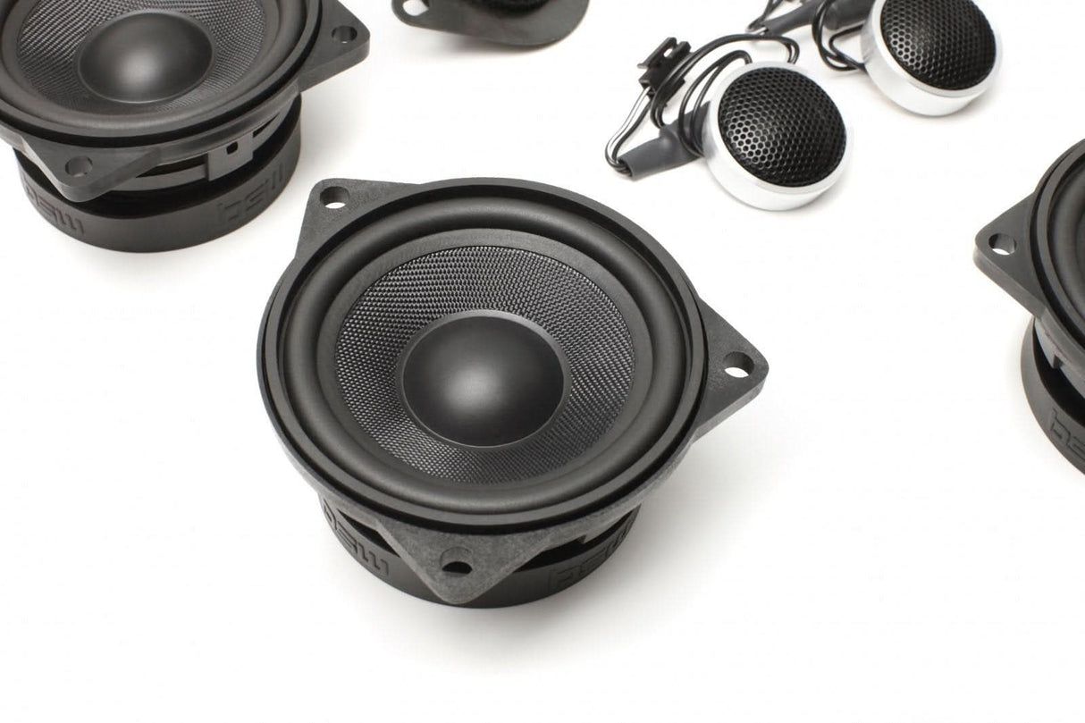 BACKORDERED - SHIPS SECOND HALF OF JULY - RECOMMEND YOU ORDER NOW, LIMITED FUTURE INVENTORY - Stage One BMW Speaker Upgrade for E60/E61 Sedan/Wagon with DIRAC / EPS