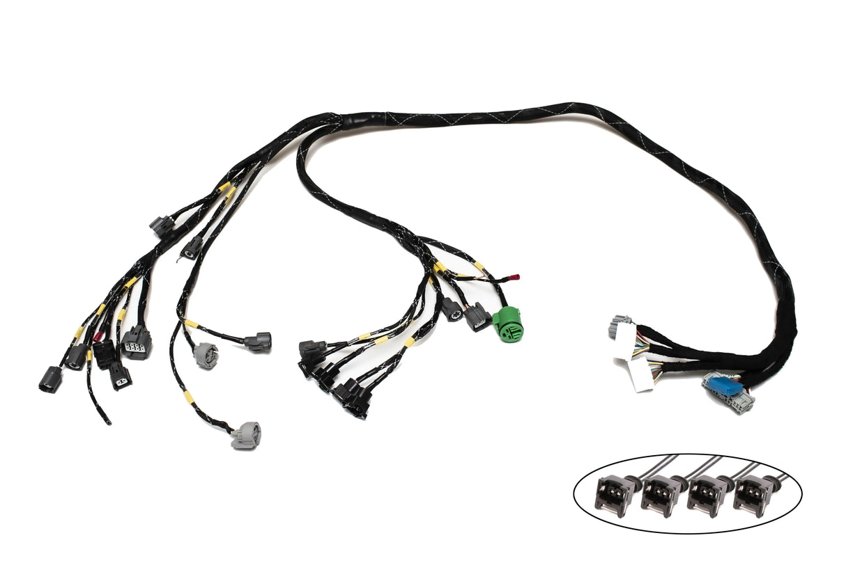 D & B-Series OBD1 Tucked Engine Harness Kit w/ Subharness | 92-93 Non GSR Integra