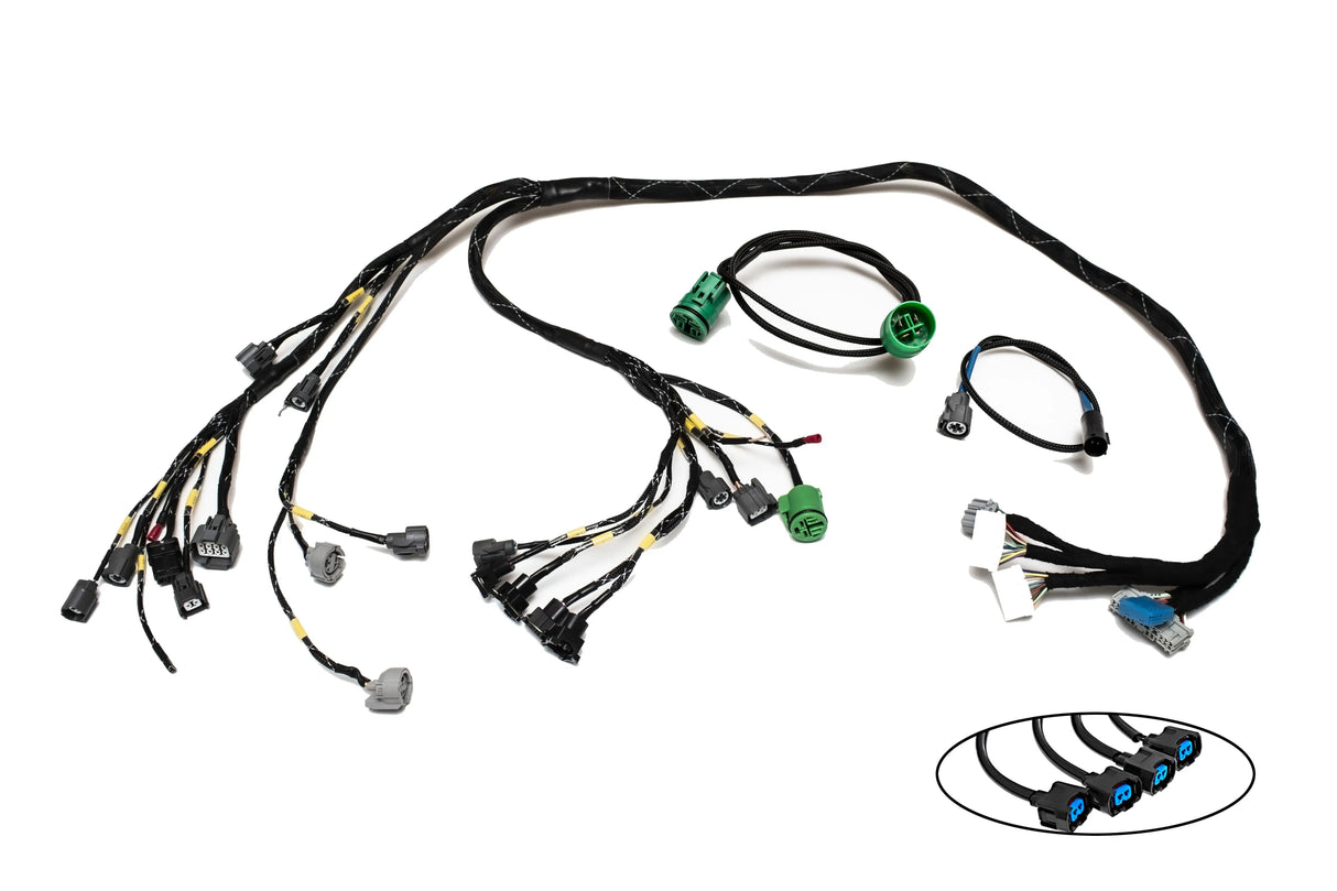H-Series H2B OBD1 Tucked Engine Harness Kit w/ Subharness | 92-95 Civic EG EJ