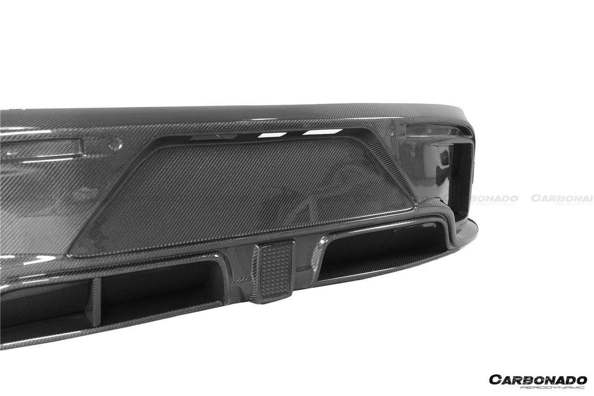 2020-2024 Porsche Taycan CADO Style Carbon Fiber Rear Diffuser | Fits 4, 4S, GTS, Turbo, Turbo S, ST, CT