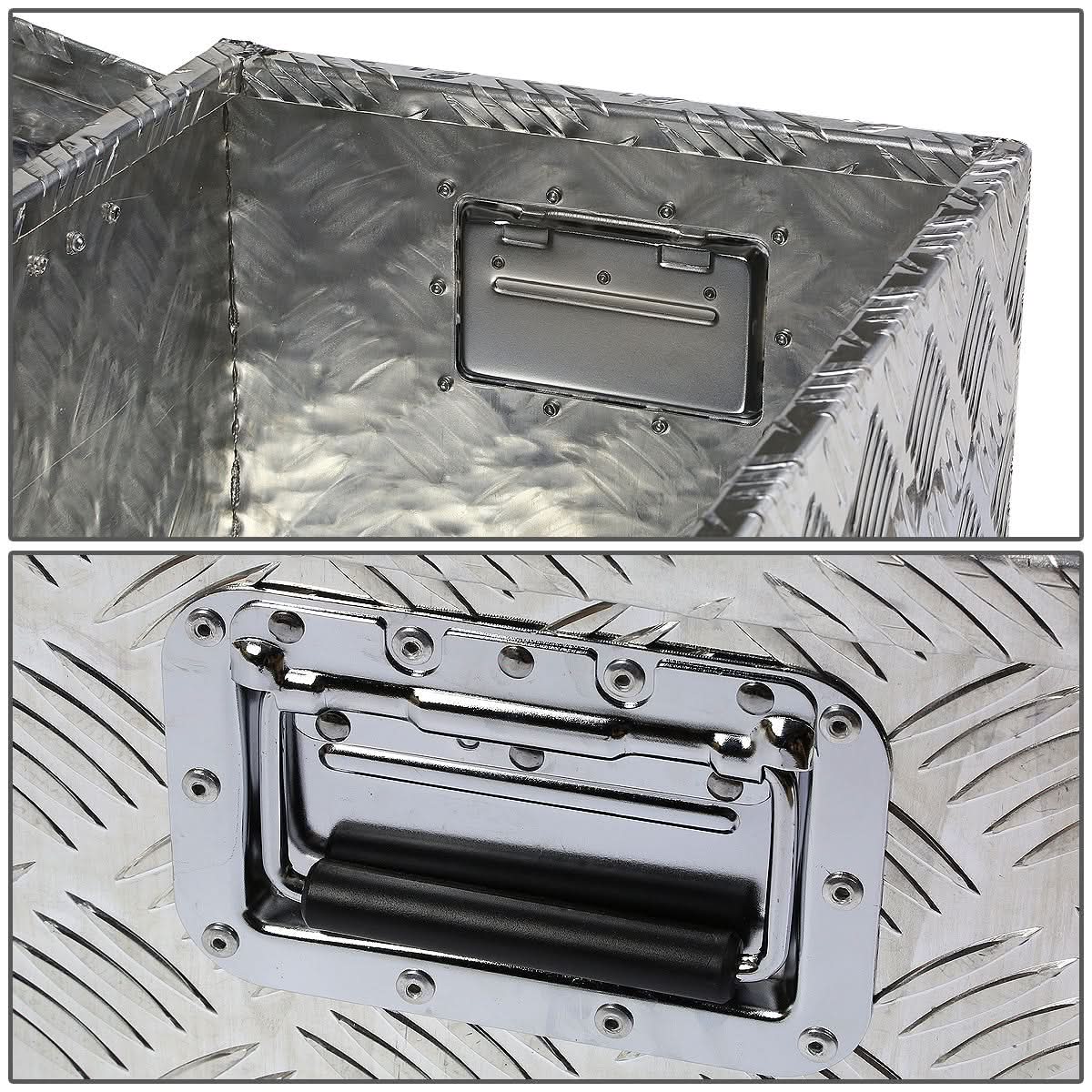 Universal Truck Trailer Tool Box w/ Lock & Key 30x13x10 Aluminum