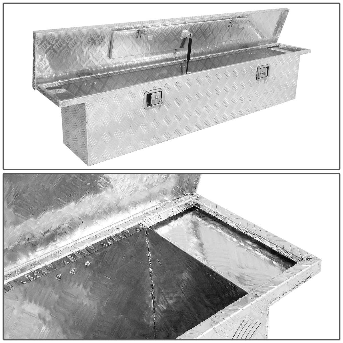 Aluminum Crossover Truck Tool Box with Lock - 69" x 12" x 15.5"