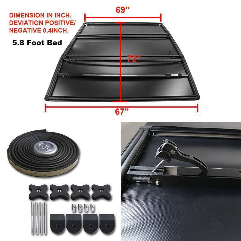 Spec-D Tonneau Cover Chevy Silverado (2007-2014) Tri-Fold Soft Cover