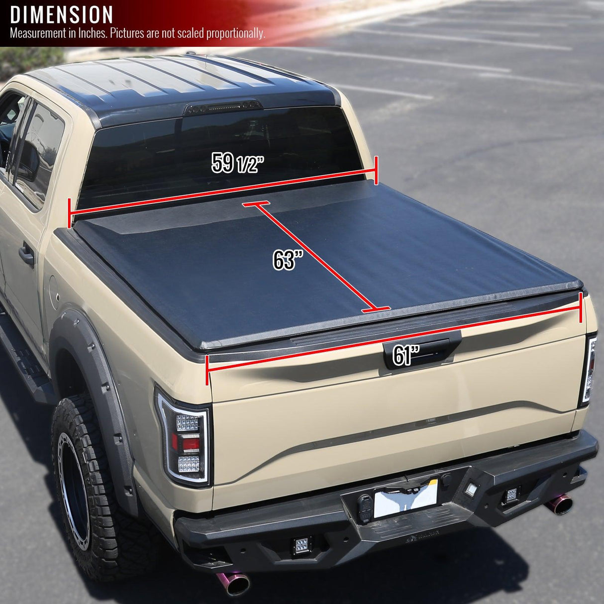 Spec-D Tonneau Cover Jeep Gladiator JT (2020-2021) Tri-Fold or Roll Up